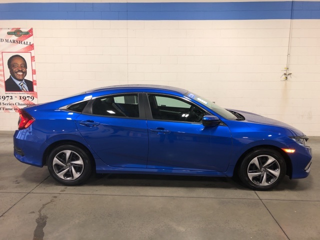 $17,852 2019 Honda Civic Lx Aegean Blue Metallic 4d Sedan 2.0 In Monroe